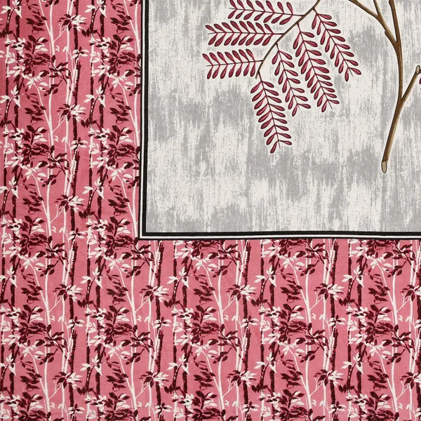 Pink_Cotton_Botanical_Majesty_Double_Bedsheet_With_Pillow_Cover_70X100_Cm